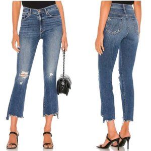 MOTHER The Insider Crop Step Chew Jean Dancing On Coals Jeans
